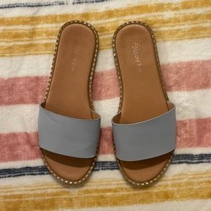 blue sandals